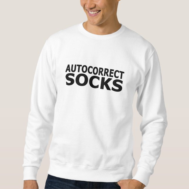 Autokorrect-socklar Lång Ärmad Tröja (Framsida)