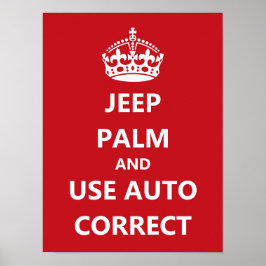 Autokorrigering Poster