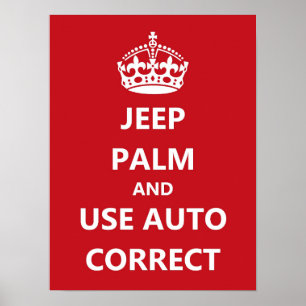Autokorrigering Poster