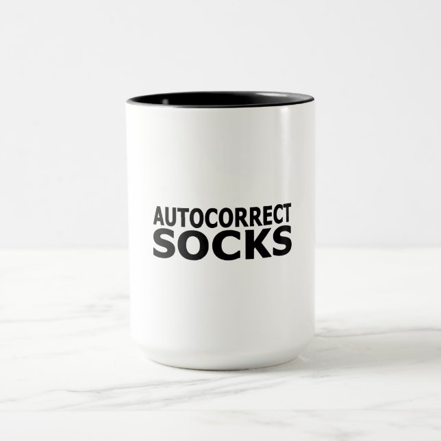 Autokorrigering Sockor Mugg (Center)