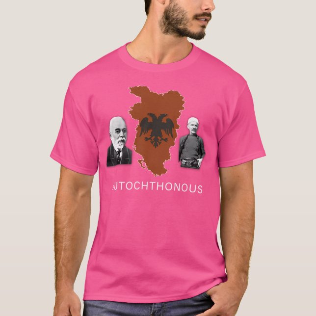 Autokton Albanien T Shirt (Framsida)