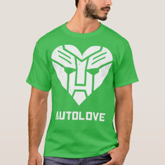 Autolove Coola Robot Inspired Heart Symbol T Shirt