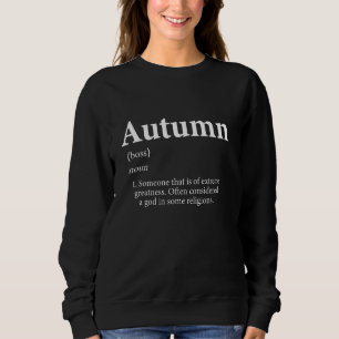 Autolumn Definition Funny Första Namn-hösten T Shirt