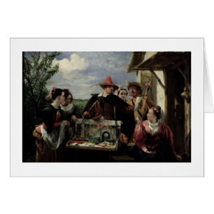 Autolycus plats från "en vinter saga", 1836 (olja hälsningskort