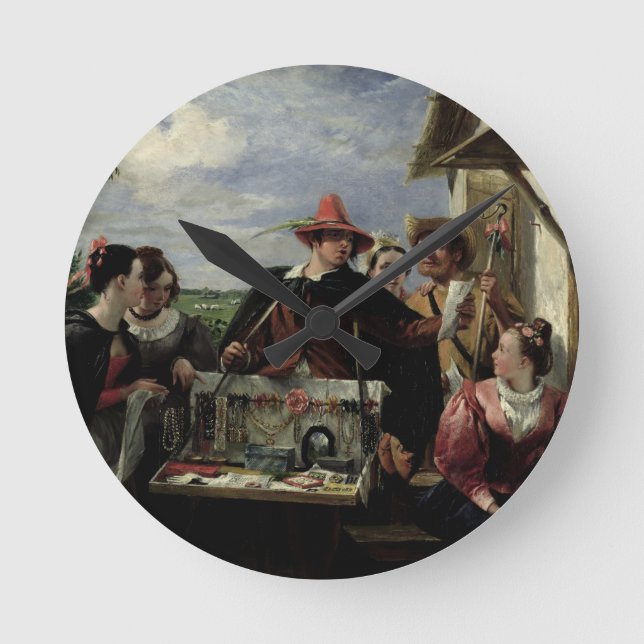 Autolycus plats från "en vinter saga", 1836 (olja rund klocka (Framsida)