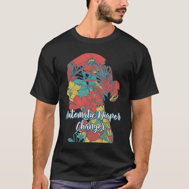 Automatic Diaper Changer Mom Memes Mother Trending T Shirt (Framsida)