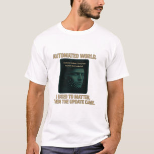 Automatiserad Värld – AI Uppdatering Glitchcore T Shirt