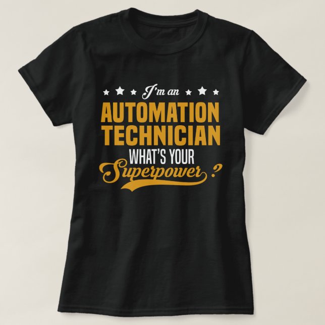 Automatiseringstekniker T Shirt (Design framsida)