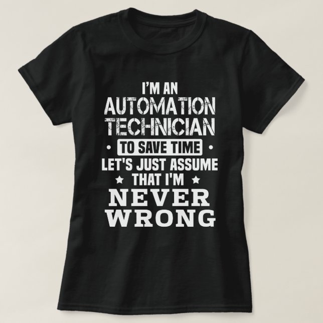 Automatiseringstekniker T Shirt (Design framsida)