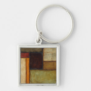 Automatisk antagonist av Jennifer Goldberger Fyrkantig Silverfärgad Nyckelring