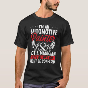 Automatisk automatisk textmålning Magician Car Det T Shirt