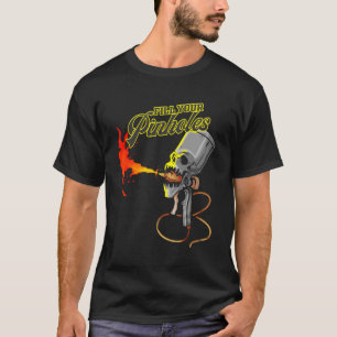 Automatisk bilparkeringsskrivare fyller i Hål Auto T Shirt