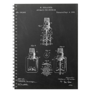 Automatisk brandsprejer, patent anteckningsbok