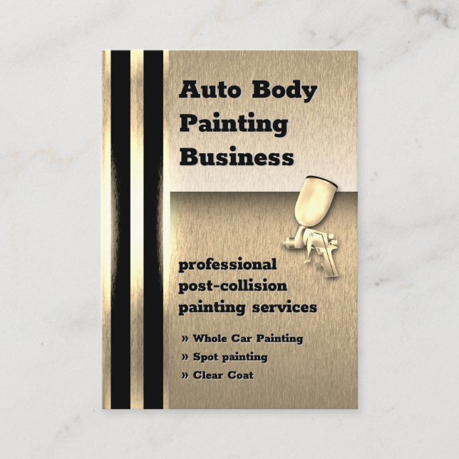 Automatisk brödfärg Golden Metallic | PROFESSIONEL Visitkort (Framsida)