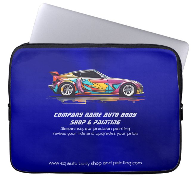 Automatisk brödtext och precisionsmålning laptop fodral (Framsidan)