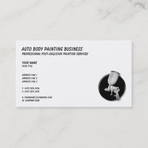 Automatisk brödtextfärg Classy Black White Visitkort