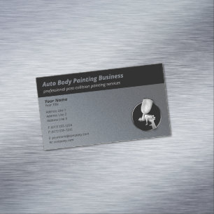 Automatisk brödtextfärg Professionell Platinum Magnetiska Visitkort