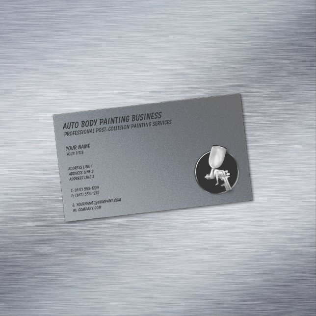 Automatisk brödtextfärg | Professionell Platinum Visitkortmagnet (In Situ)