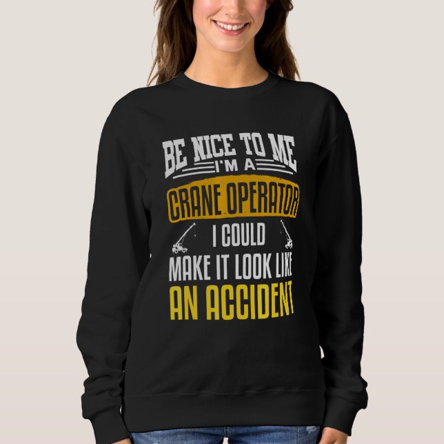 Automatisk Crane Construction (konstruktion av kra T Shirt (Framsida)