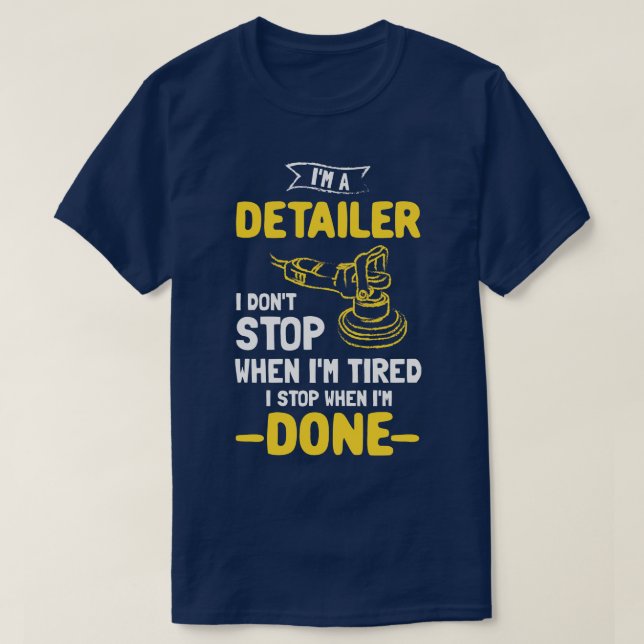 Automatisk detaljist för bil t shirt (Design framsida)