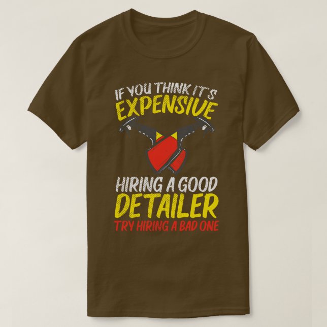 Automatisk detaljist för bil t shirt (Design framsida)