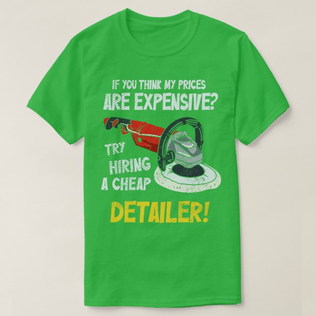 Automatisk detaljist för bil t shirt (Design framsida)