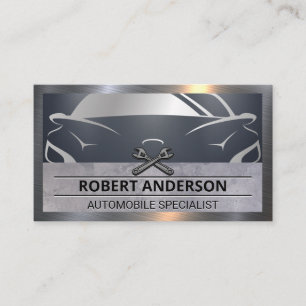 Automatisk frontalvy Wrenches Logotyper Visitkort