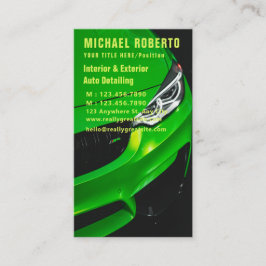 Automatisk identifiering av Affärskortet Städning Visitkort