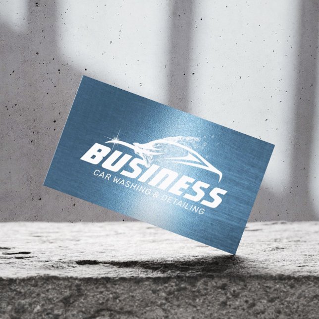 Automatisk identifiering av bil Tvätta Automotive  Visitkort (Skapare uppladdad)