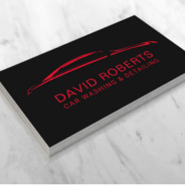 Automatisk identifiering av bil Tvättar Automotive Visitkort