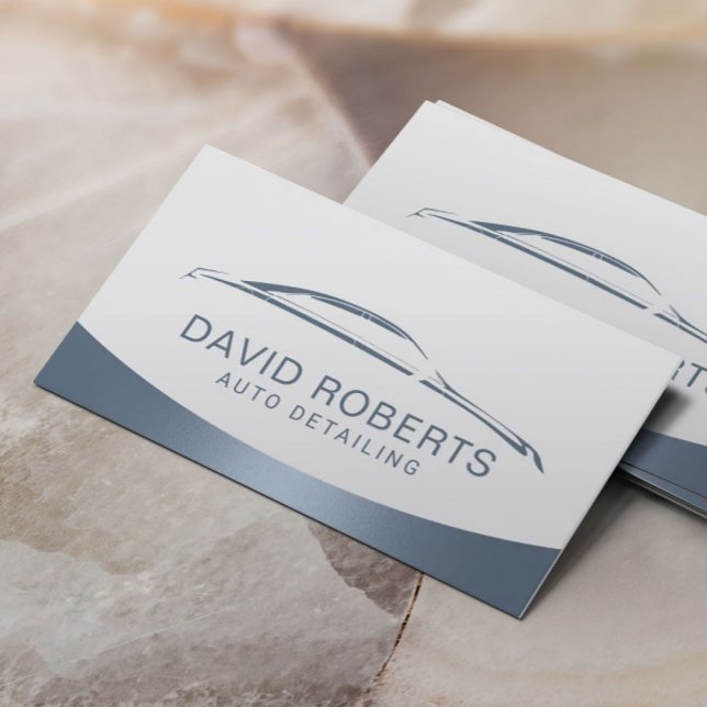 Automatisk identifiering av bil Tvättar Automotive Visitkort (Skapare uppladdad)