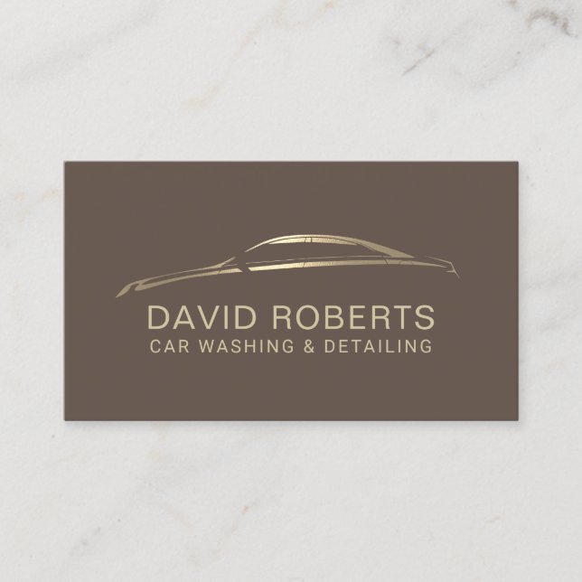 Automatisk identifiering av bilreparation Brown &  Visitkort (Framsida)