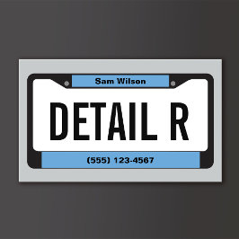 Automatisk identifiering av Guld-licensskyltdetalj Visitkort