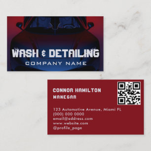 Automatisk identifiering av lyxbil Städning repara Visitkort