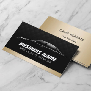 Automatisk identifiering av Modern Black & Guld-pe Visitkort