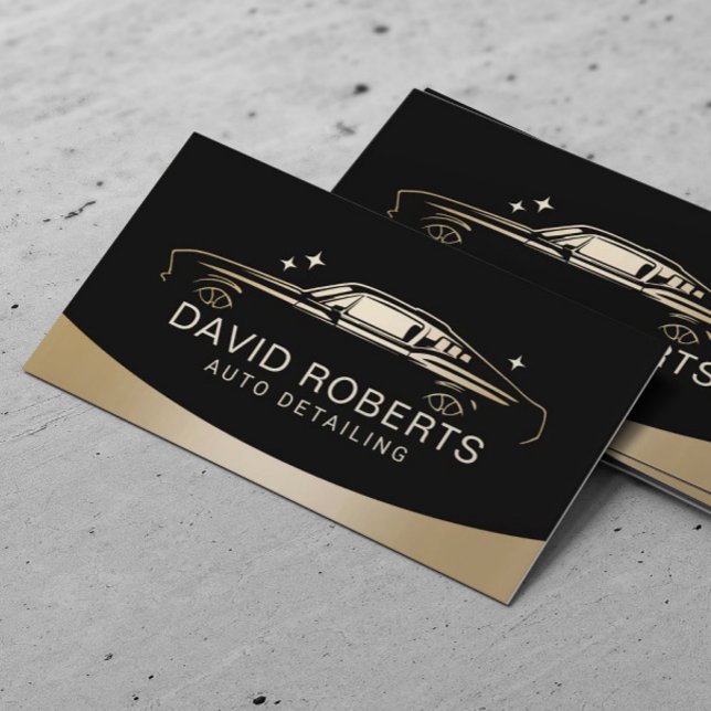 Automatisk identifiering av muskelbil Tvättar Auto Visitkort (Skapare uppladdad)