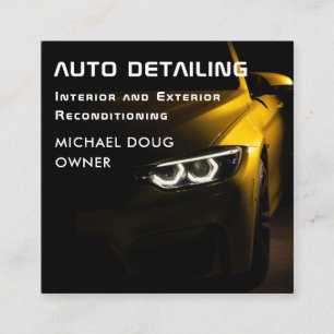 Automatisk identifiering av sportar Städning repar Fyrkantigt Visitkort