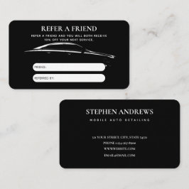 Automatisk identifiering av Städning referenskort  Visitkort