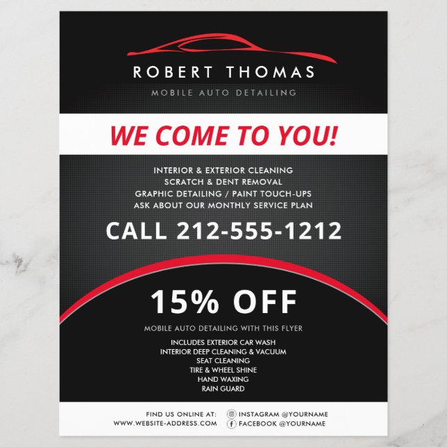 Automatisk identifiering av svart och rött, Tvätta Reklamblad (Framsidan)