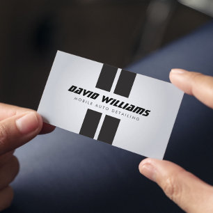 Automatisk identifiering av tävla RAND GRÅTT/SVART Visitkort