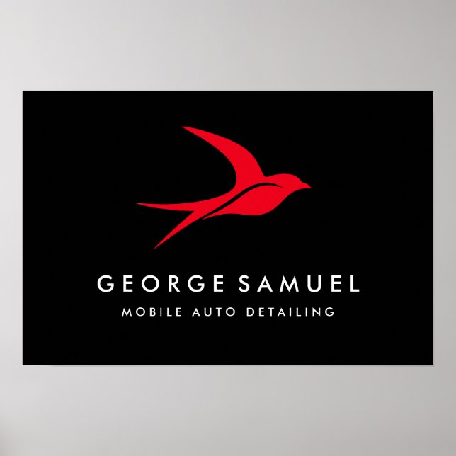 Automatisk identifiering | Logotyp för bilreparati Poster (Framsidan)