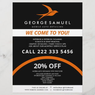 Automatisk identifiering | Logotyp för bilreparati Reklamblad