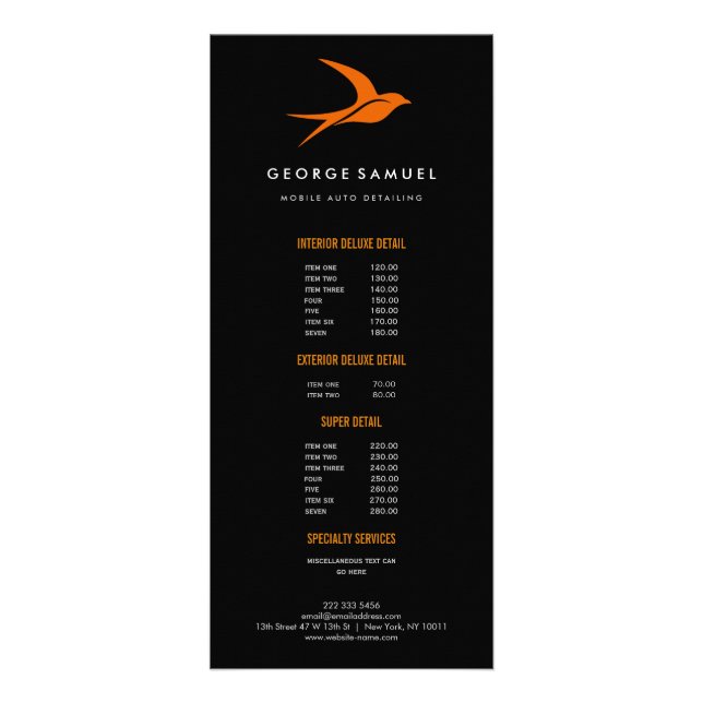 Automatisk identifiering | Logotyp för bilreparati Reklamkort (Framsidan)