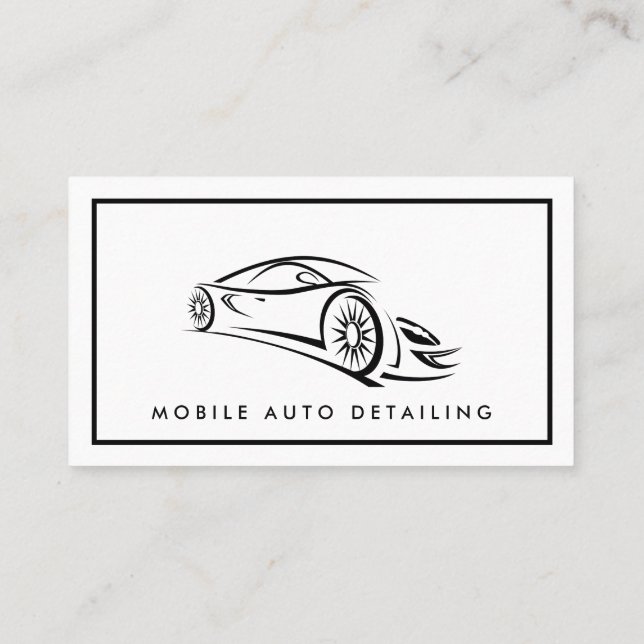 Automatisk information, Affärskortet Reparera Logo Visitkort (Baksida)