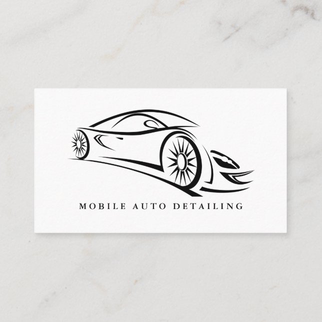 Automatisk information, Affärskortet Reparera Logo Visitkort (Baksida)
