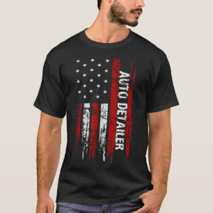 Automatisk information om Fordon-bil i USA flagga T Shirt