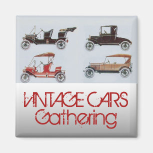 Automatisk insamling av klassiskt vintage bilar magnet