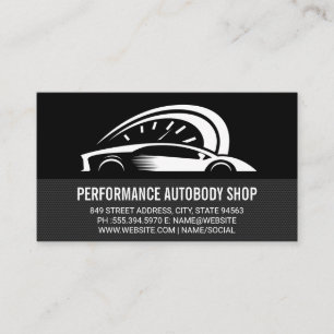 Automatisk Logotyp av delar Prestanda Visitkort