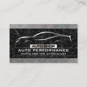 Automatisk Logotyp av metallburk Black Marble Me Visitkort