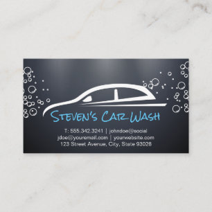 Automatisk Logotyp Soap Bubbles Visitkort